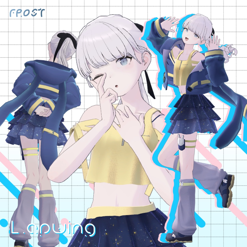 【2アバター対応】Cherie Grandoreille/シェリー・グランドレイユ【VRchat想定・MA設定済】