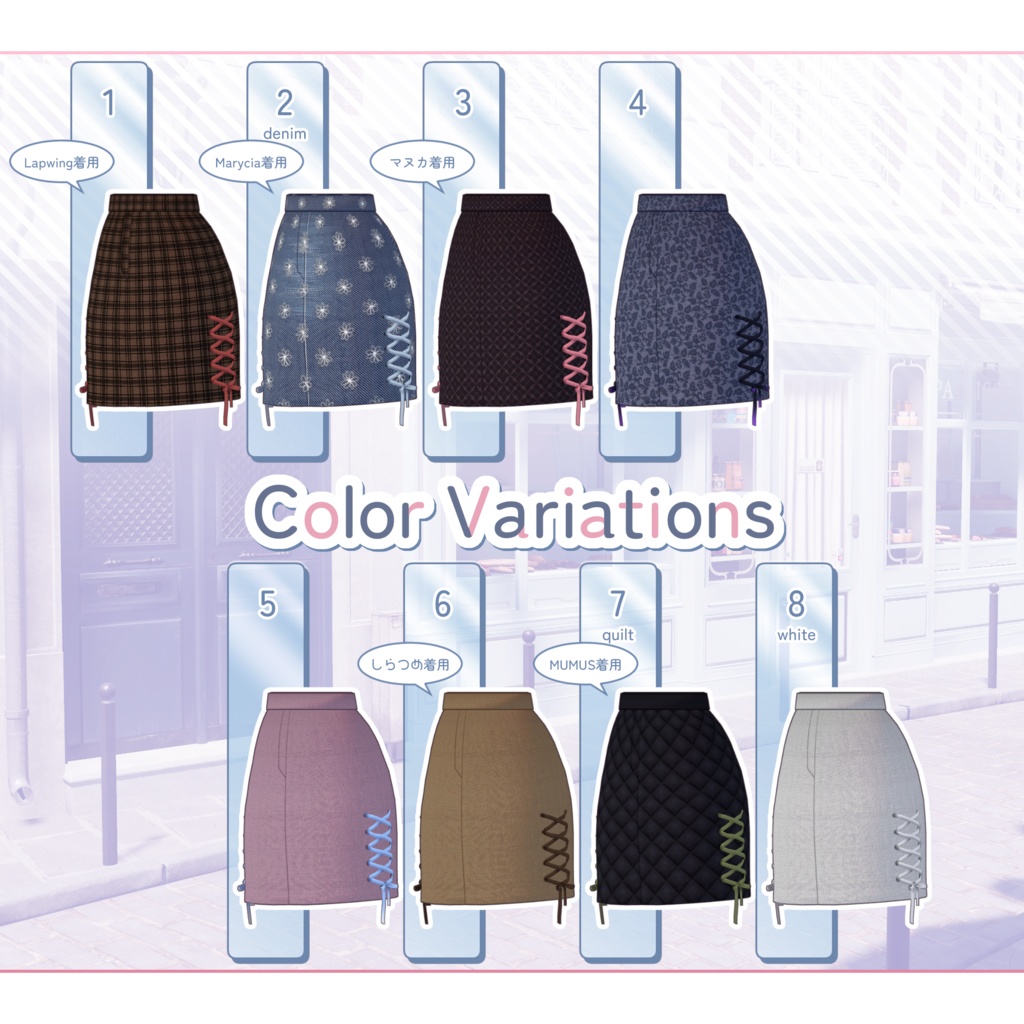 【5アバター対応】花咲く袖のスウェット【VRchat想定・MA設定済】