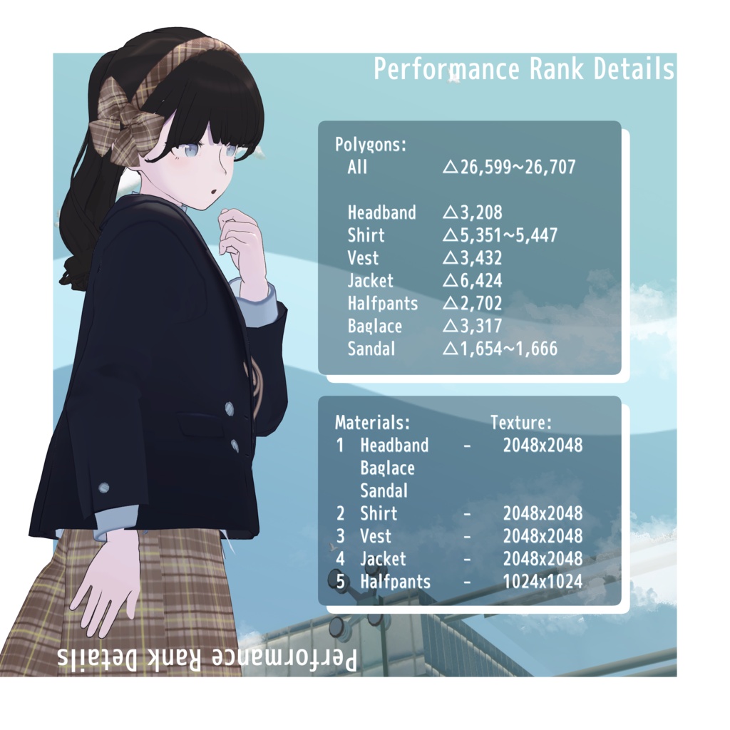 発売記念SALE✨【3アバター対応】浮き雲ユニフォーム【VRchat想定・MA設定済】