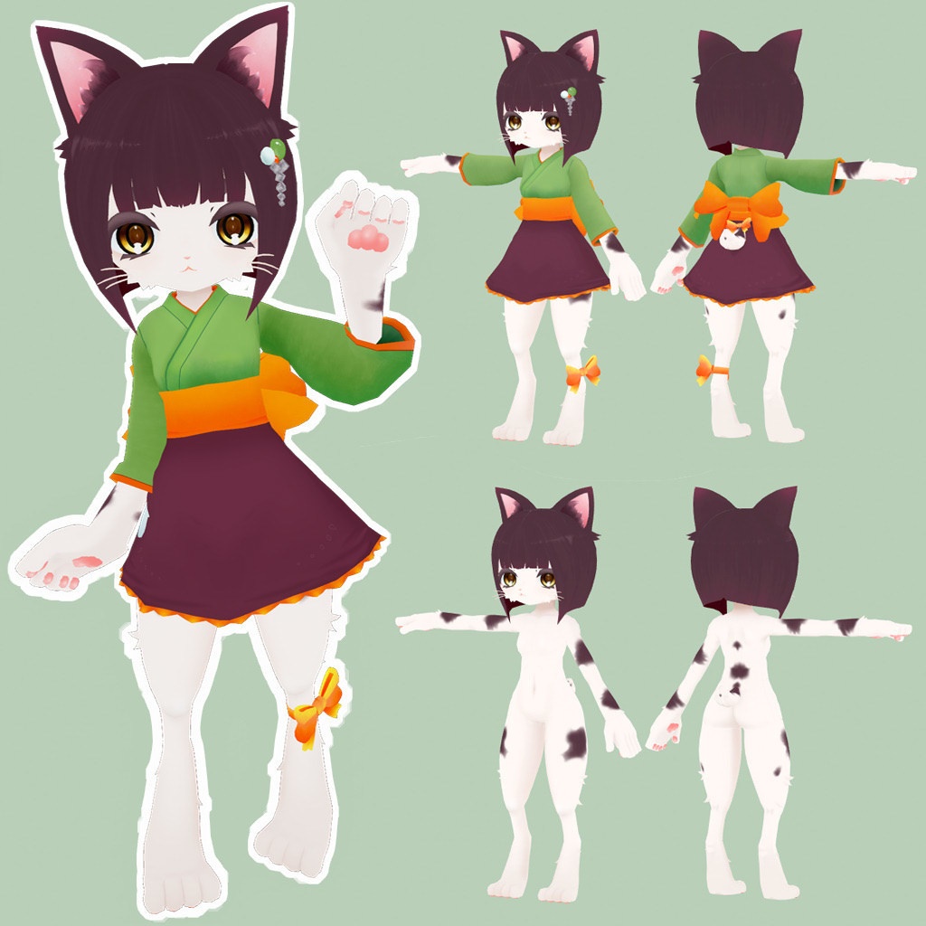 3Dモデル「あんみつ・ボブテイル」