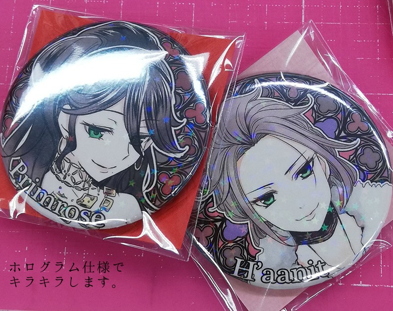 【オクトパストラベラー】ホログラム缶バッヂ