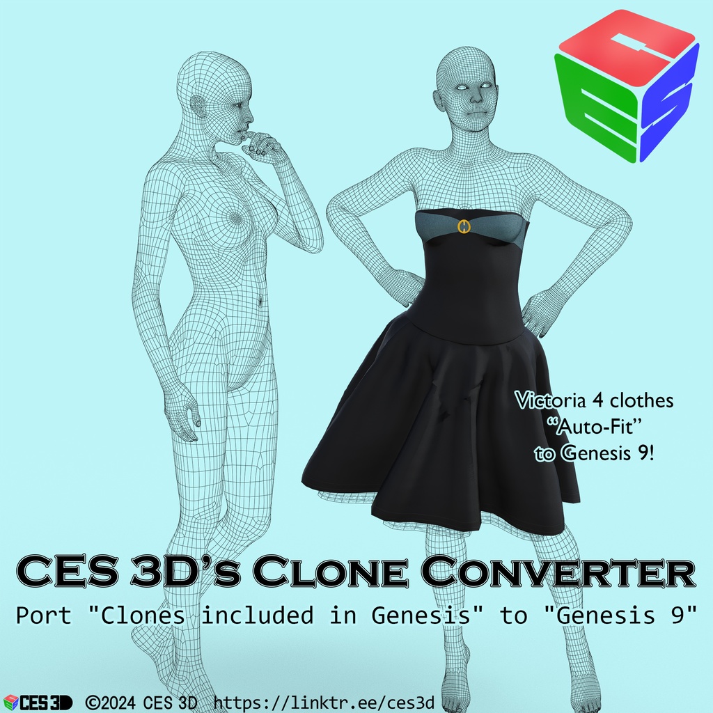 Clone Converter G1 to G9 for Daz Studio