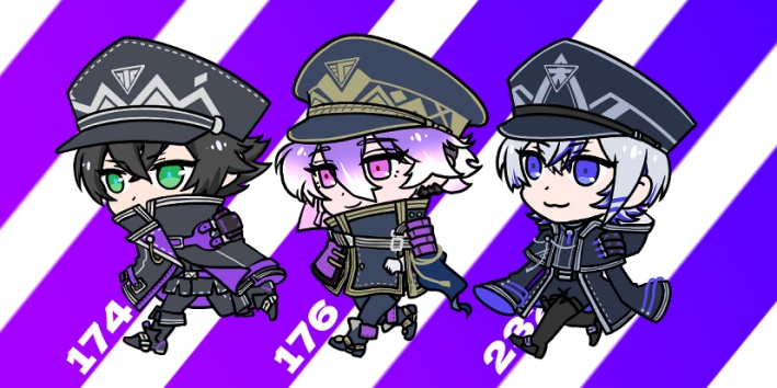 江戸三作レンチキュラーアクリルキーホルダー