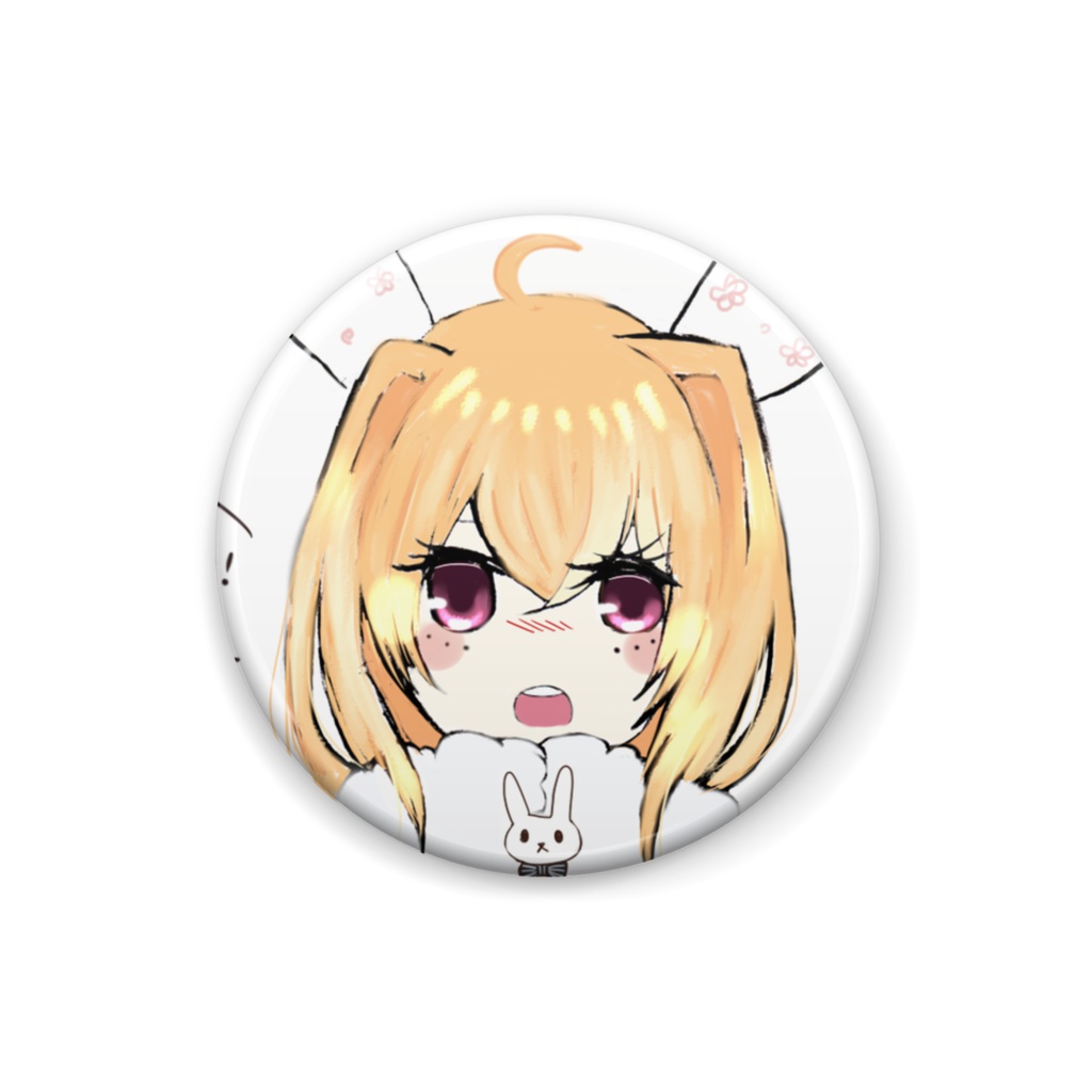 うさぎ紡ちゃん缶バッチ