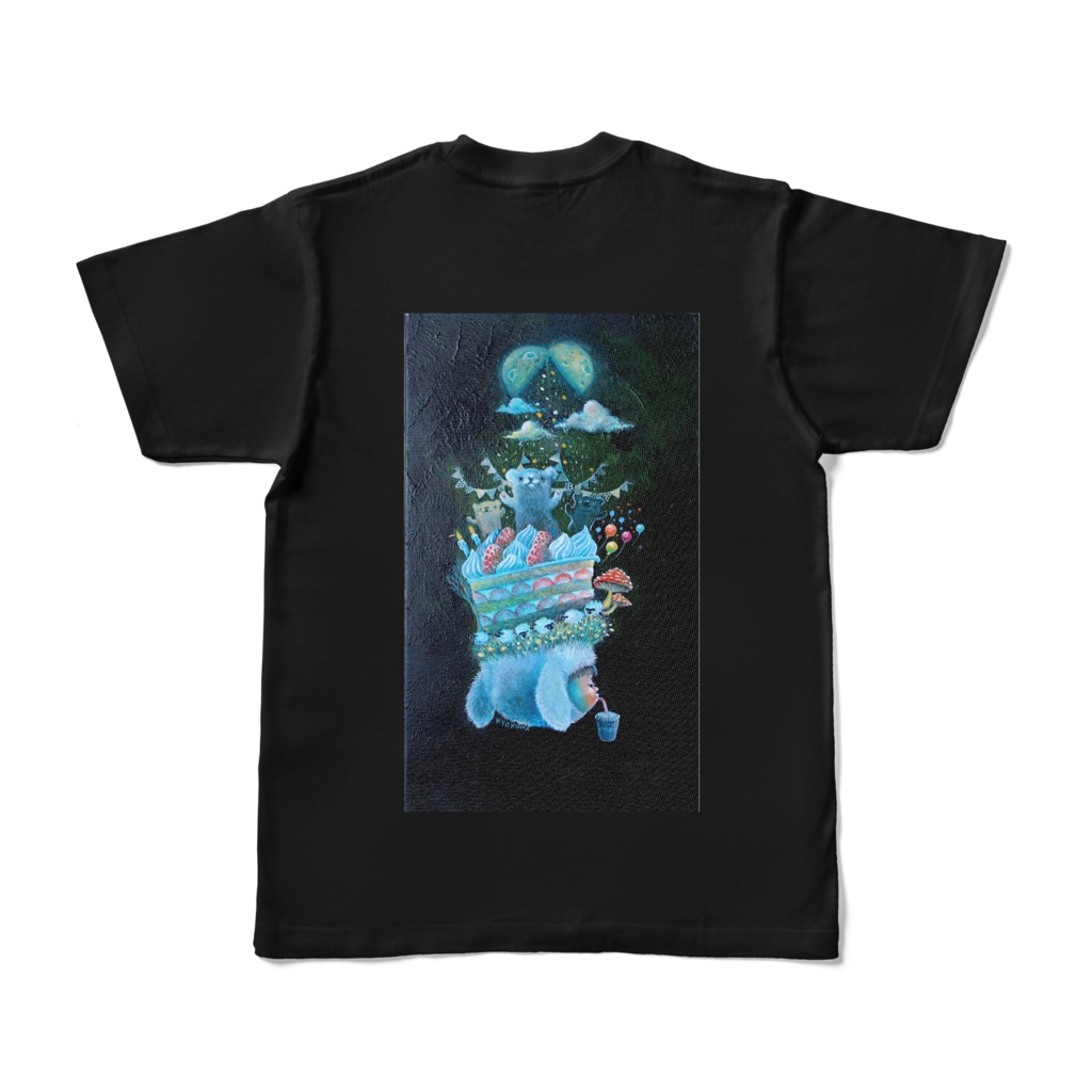 カラーTシャツ　ブラック(濃色)　誰かの誕生祭