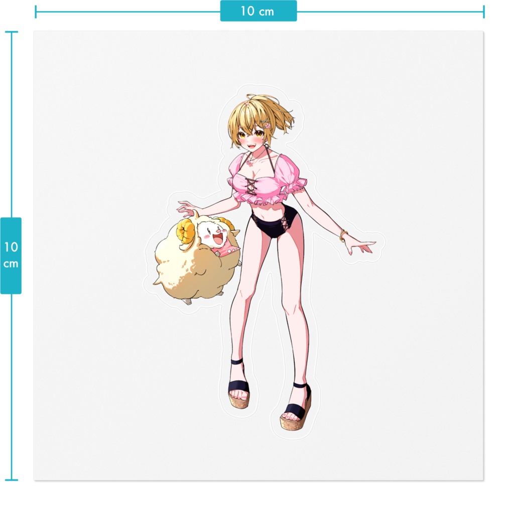 クリアステッカー(水着)