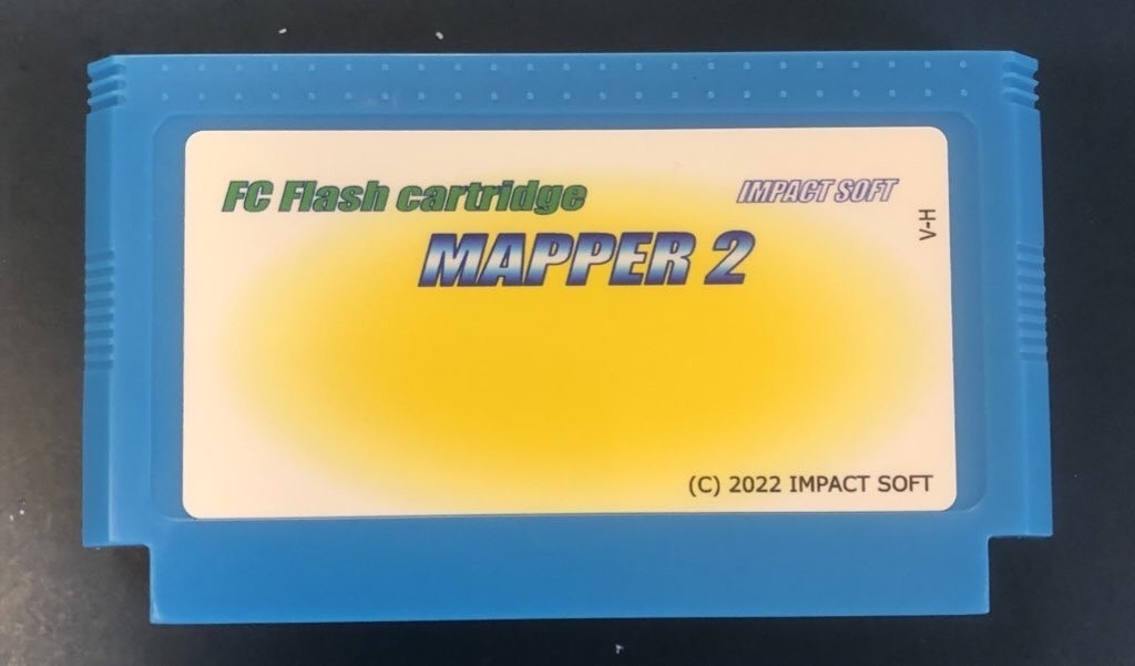 FC・FC互換機用MAPPER2フラッシュカートリッジ(BG切り替えスイッチ付き)