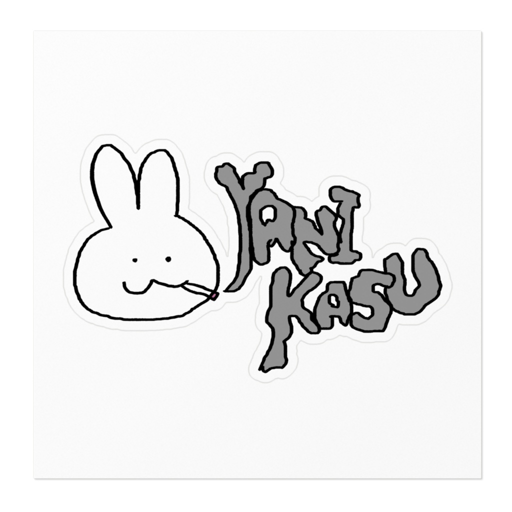 ヤニカスちゃんロゴステッカー