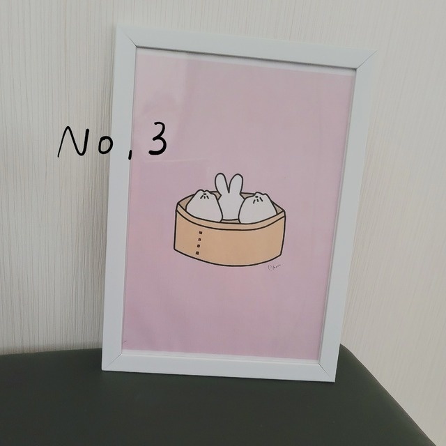 中華料理×うさぎイラスト