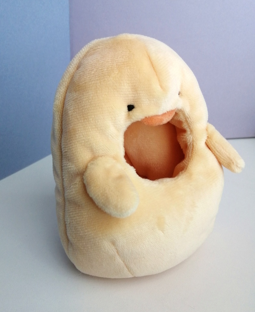 【生地変更あり】10cm〜11cm ぬいぐるみ用 着ぐるみ ひよこ・あひる(もちもちVer.) ヒヨコ アヒル 服 ぬい服