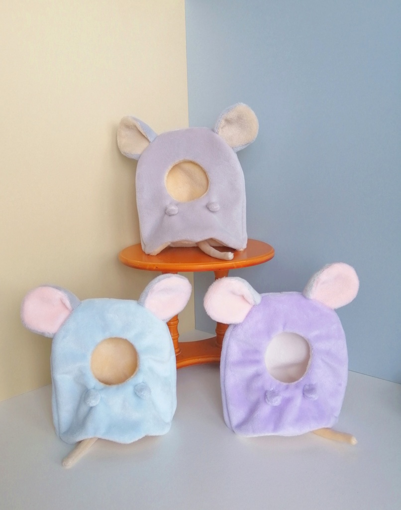 10cm〜13cmぬいぐるみ用　かぶりもの　ねずみおばけ　着ぐるみ　服　