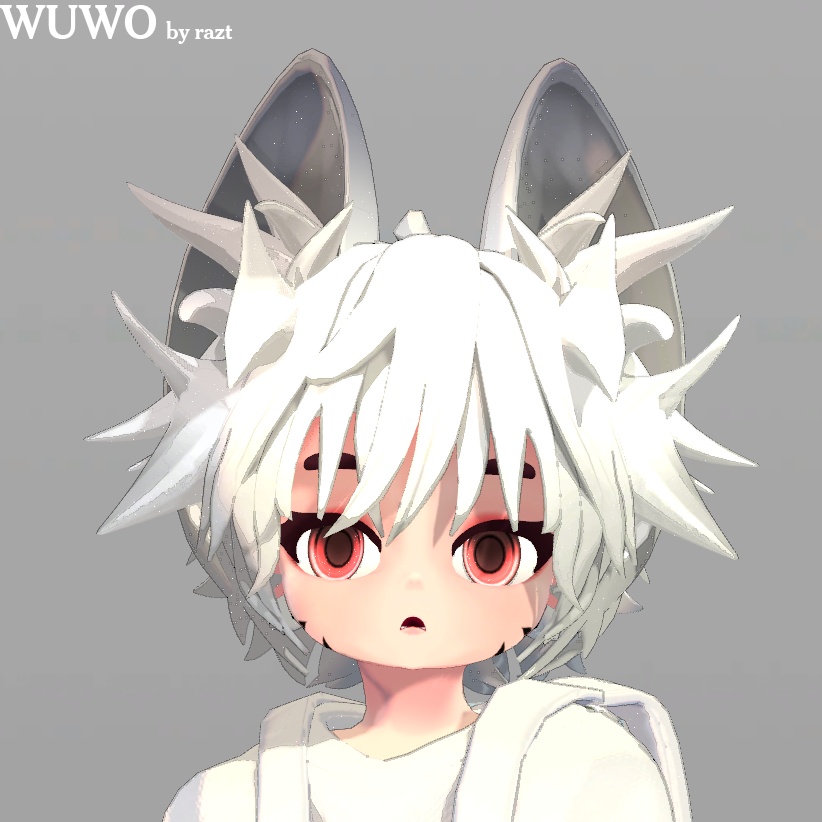 [✨SALE中✨] Wuwo | ちび VRChat オリジナル3Dモデル (PC/Quest対応/VRCFT)