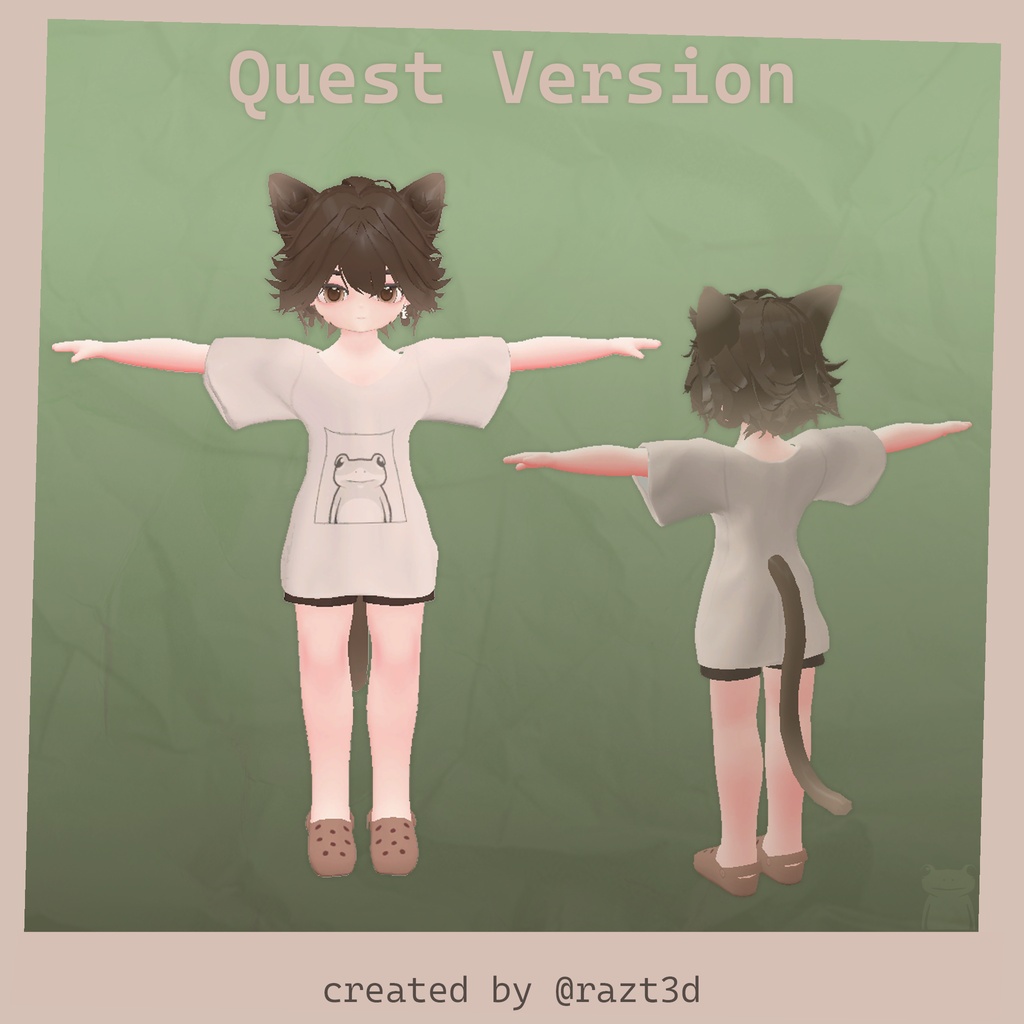 Loam ローム | ちび VRChat オリジナル3Dモデル (PC/Quest対応)