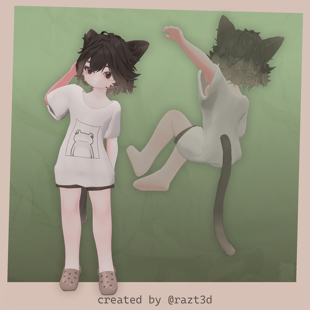 Loam ローム | ちび VRChat オリジナル3Dモデル (PC/Quest対応)