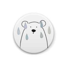 シロクマさんの缶バッチ