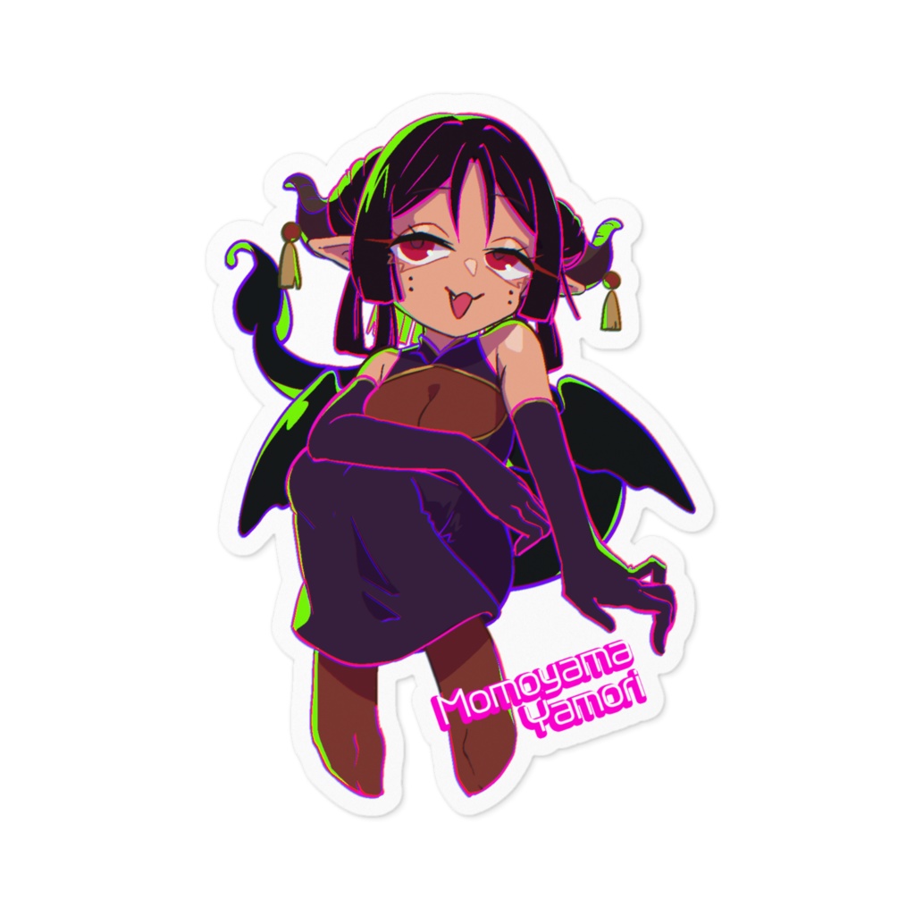 おすわりやもり　ステッカー