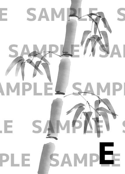 【商用OK】竹の水墨画イラスト(6種・PNG)和風・正月デザインに