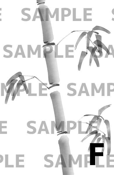 【商用OK】竹の水墨画イラスト(6種・PNG)和風・正月デザインに