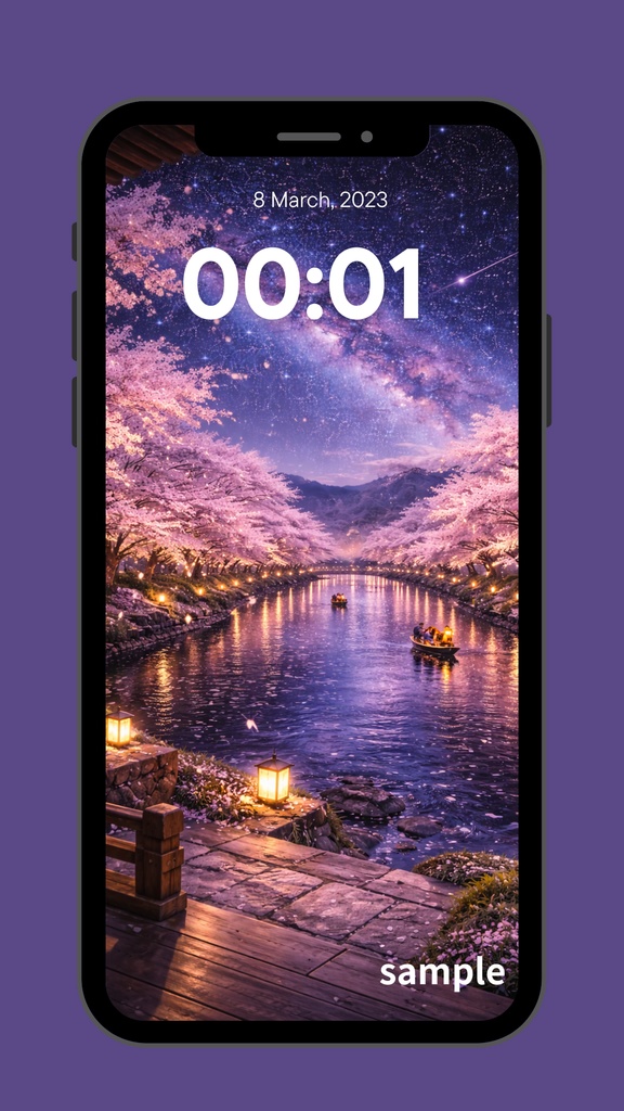 黄金の並木道と銀河の導き~Golden Rows of Trees and the Milky Way’s Lead