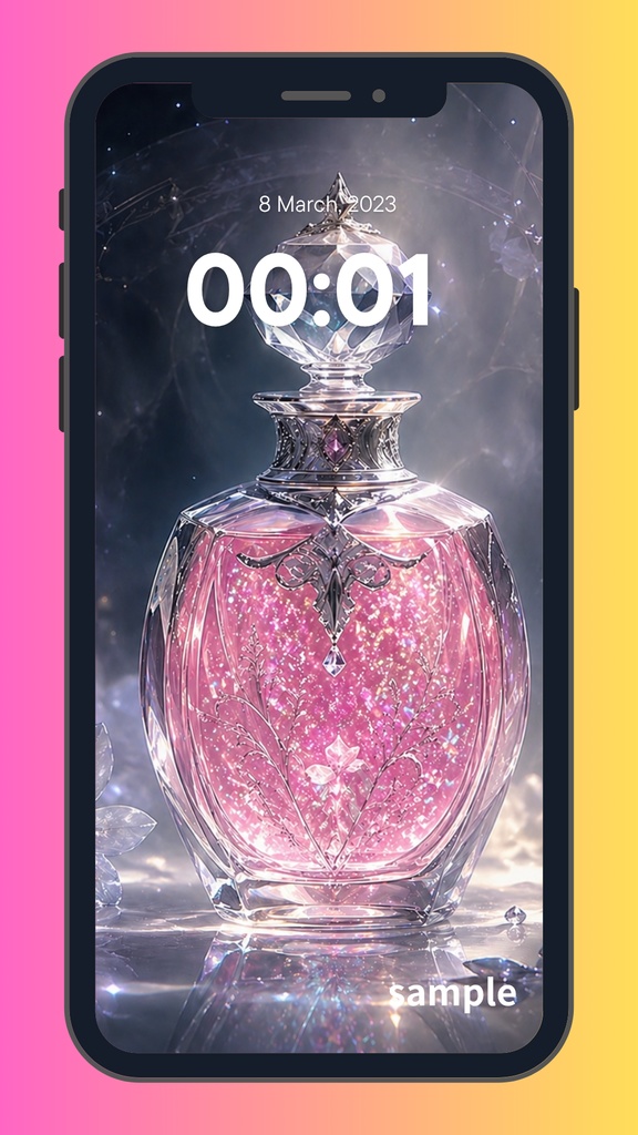 真夜中に煌めく魔法の香水瓶～Celestial Crystal Fragrance
