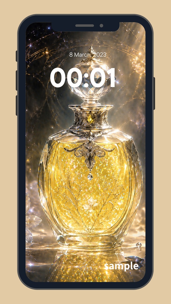 真夜中に煌めく魔法の香水瓶~Celestial Crystal Fragrance