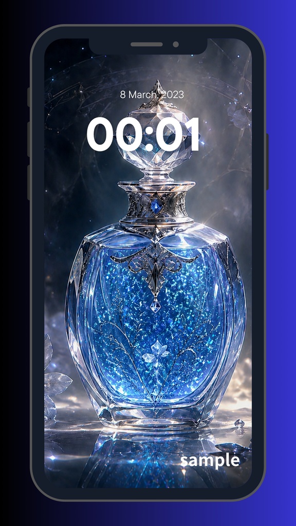 真夜中に煌めく魔法の香水瓶~Celestial Crystal Fragrance