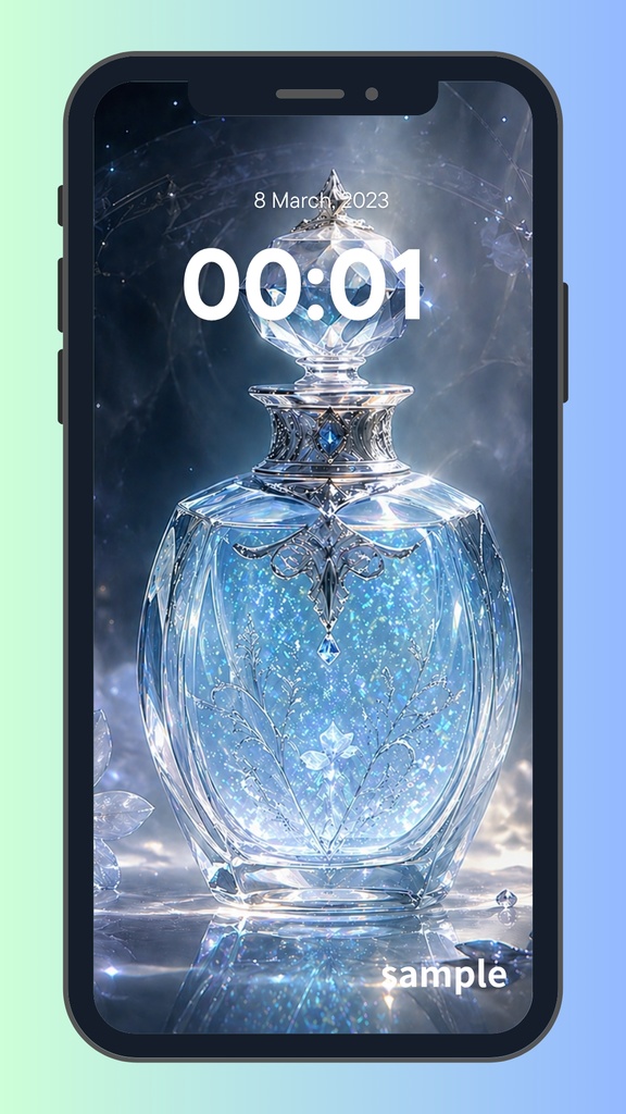 真夜中に煌めく魔法の香水瓶~Celestial Crystal Fragrance
