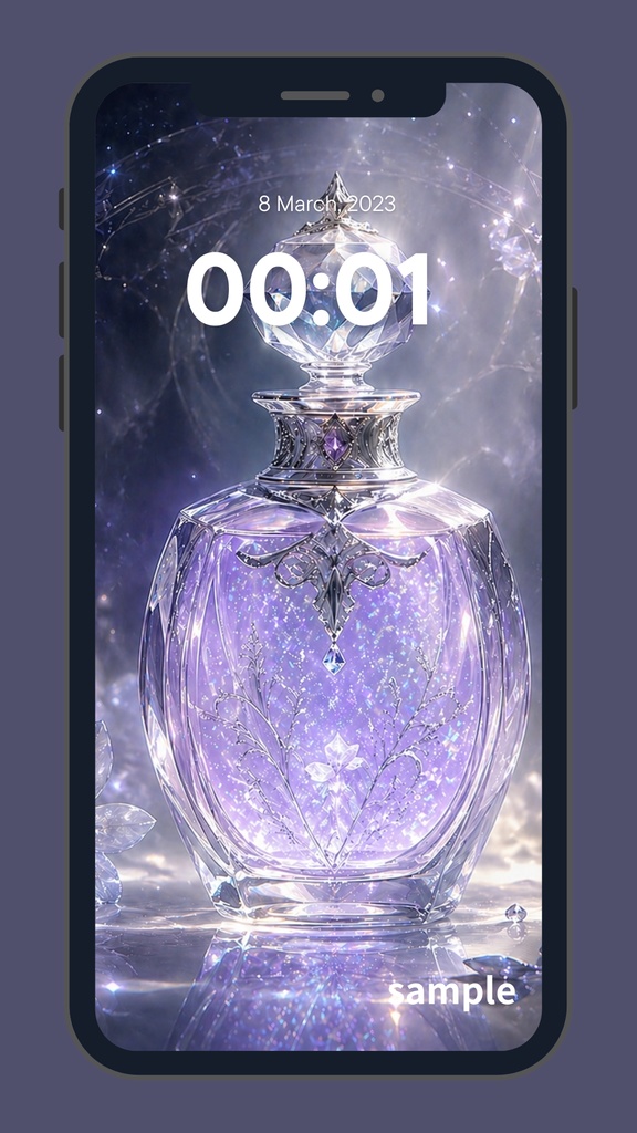 真夜中に煌めく魔法の香水瓶~Celestial Crystal Fragrance