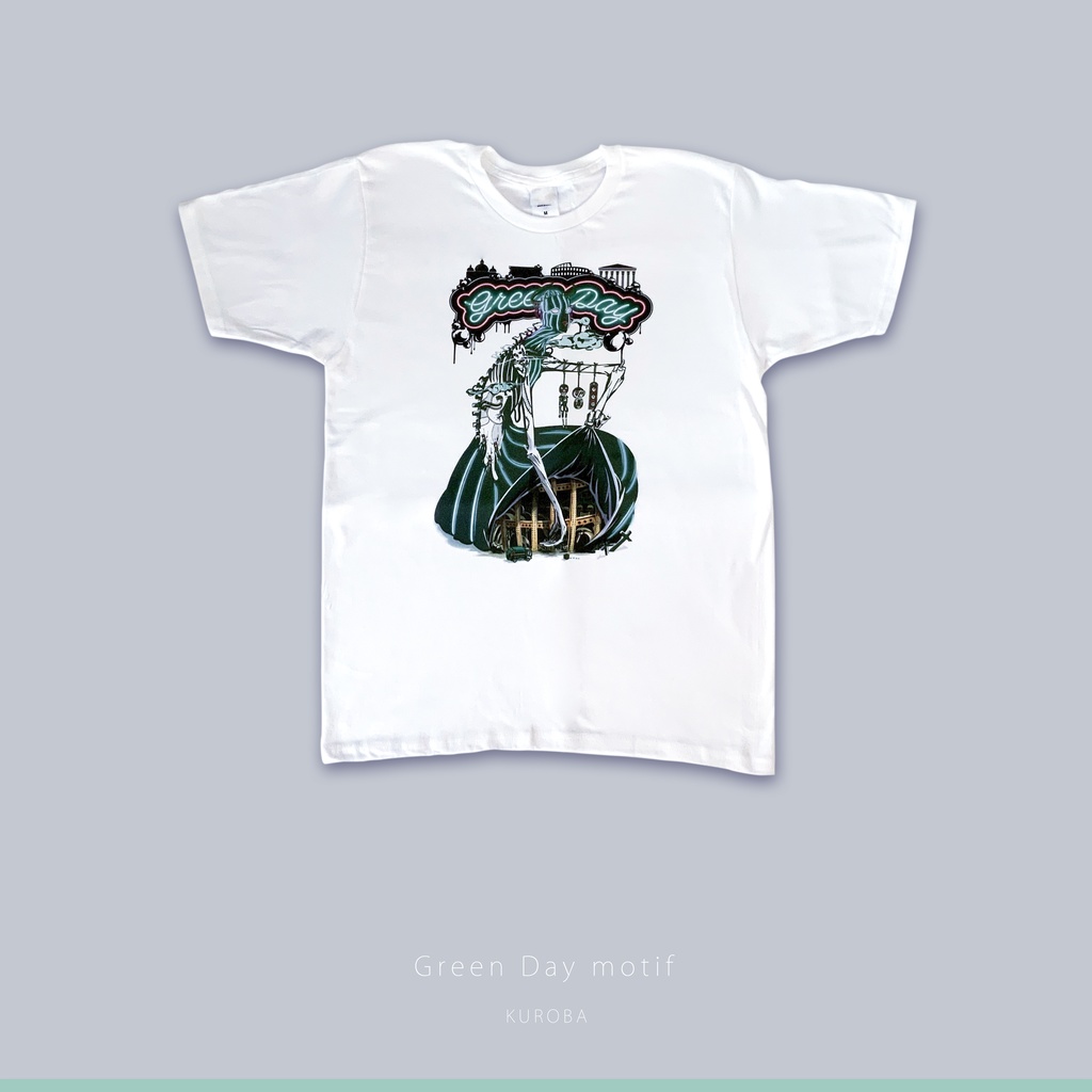 奇妙な冒険 第5部 グリーン・デイモチーフTシャツ