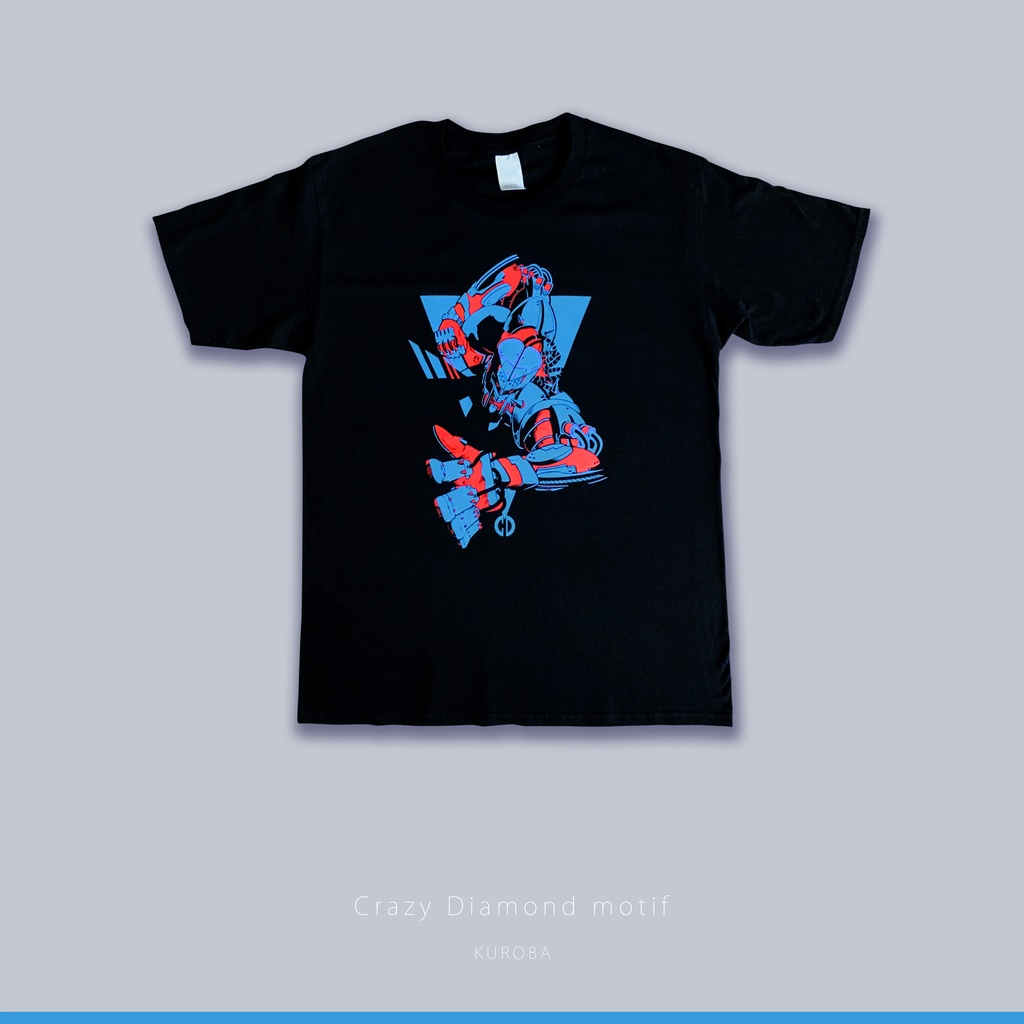 奇妙な冒険 第4部 クレイジー・ダイヤモンドモチーフTシャツ