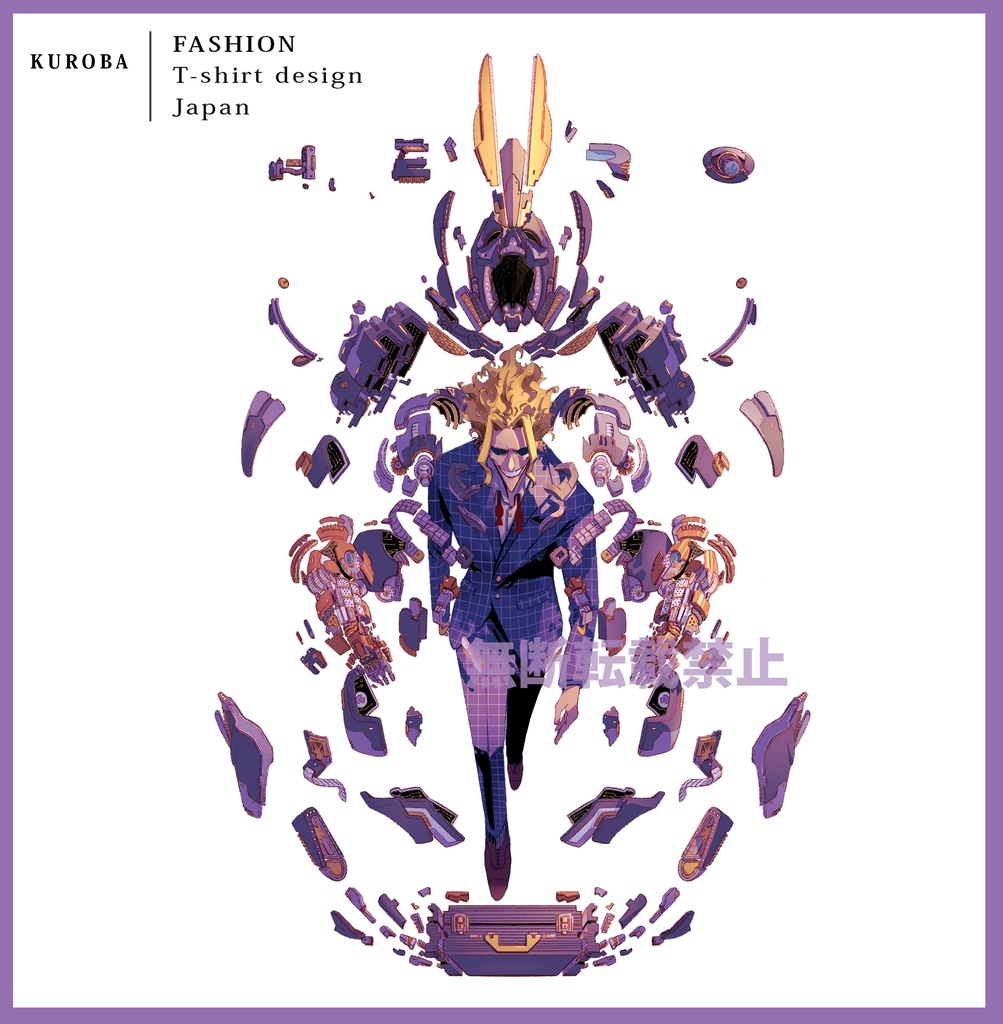 ヒロアカ オールマイトモチーフTシャツ