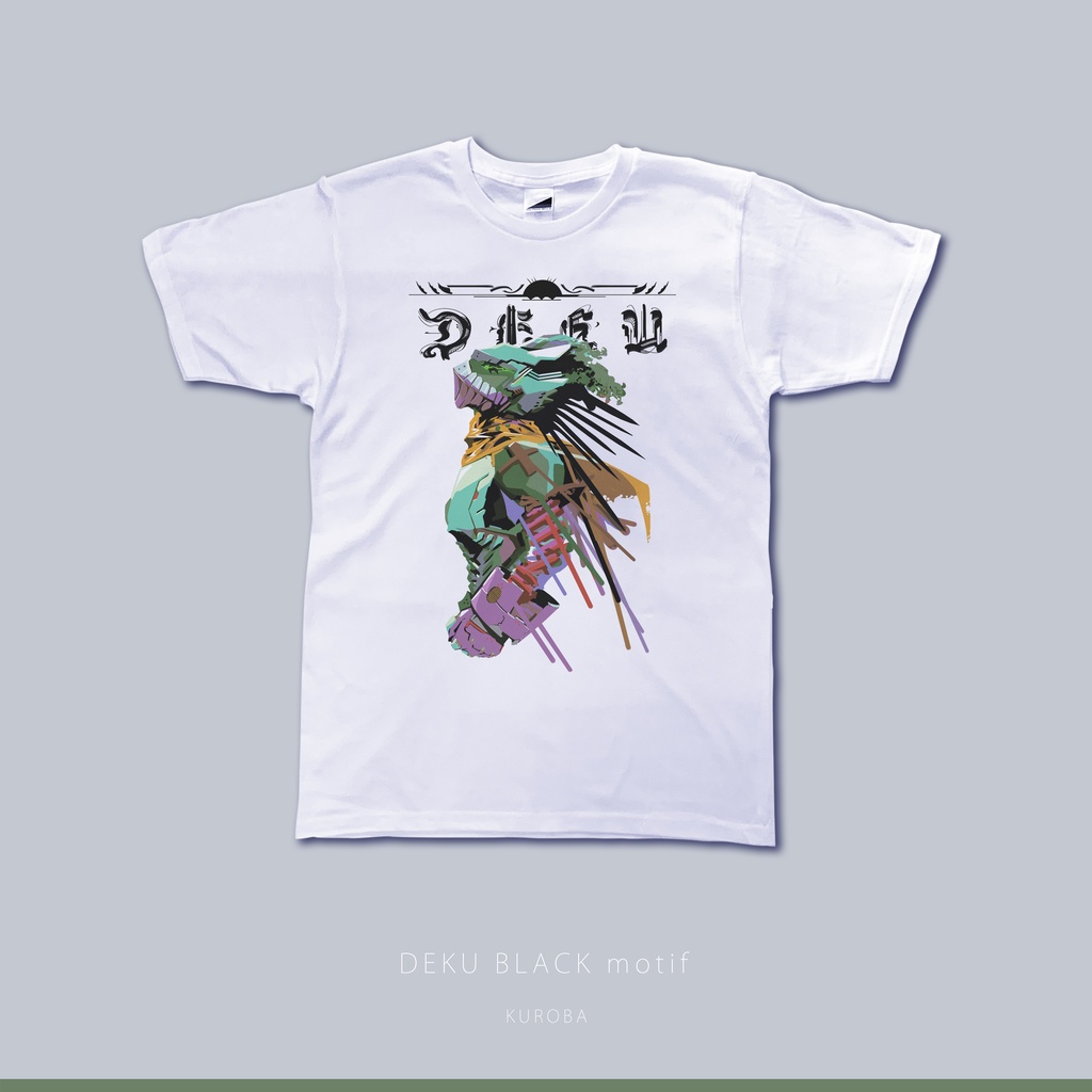 ヒロアカ 黒デクモチーフTシャツ