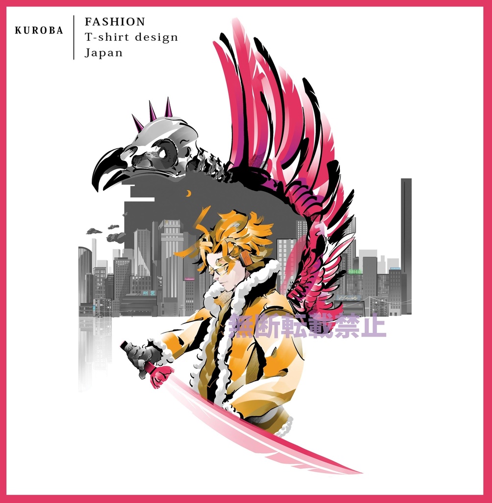 ヒロアカ ホークスモチーフTシャツ