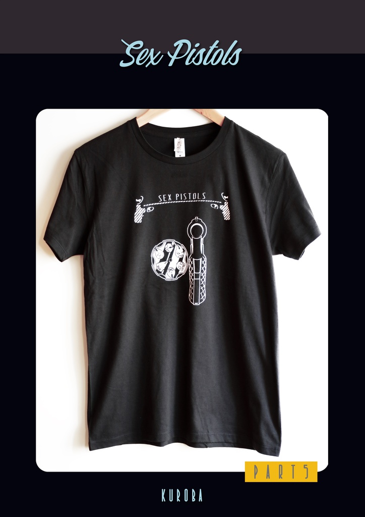 ジョジョの奇妙な冒険 第5部 セックス・ピストルズモチーフTシャツ