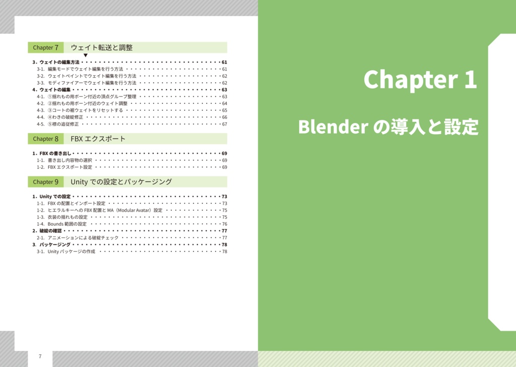 【電子版】非対応衣装を”きちんと着せる”アバター衣装対応【Blender&Unityで行うVRChat向け衣装対応ガイド】