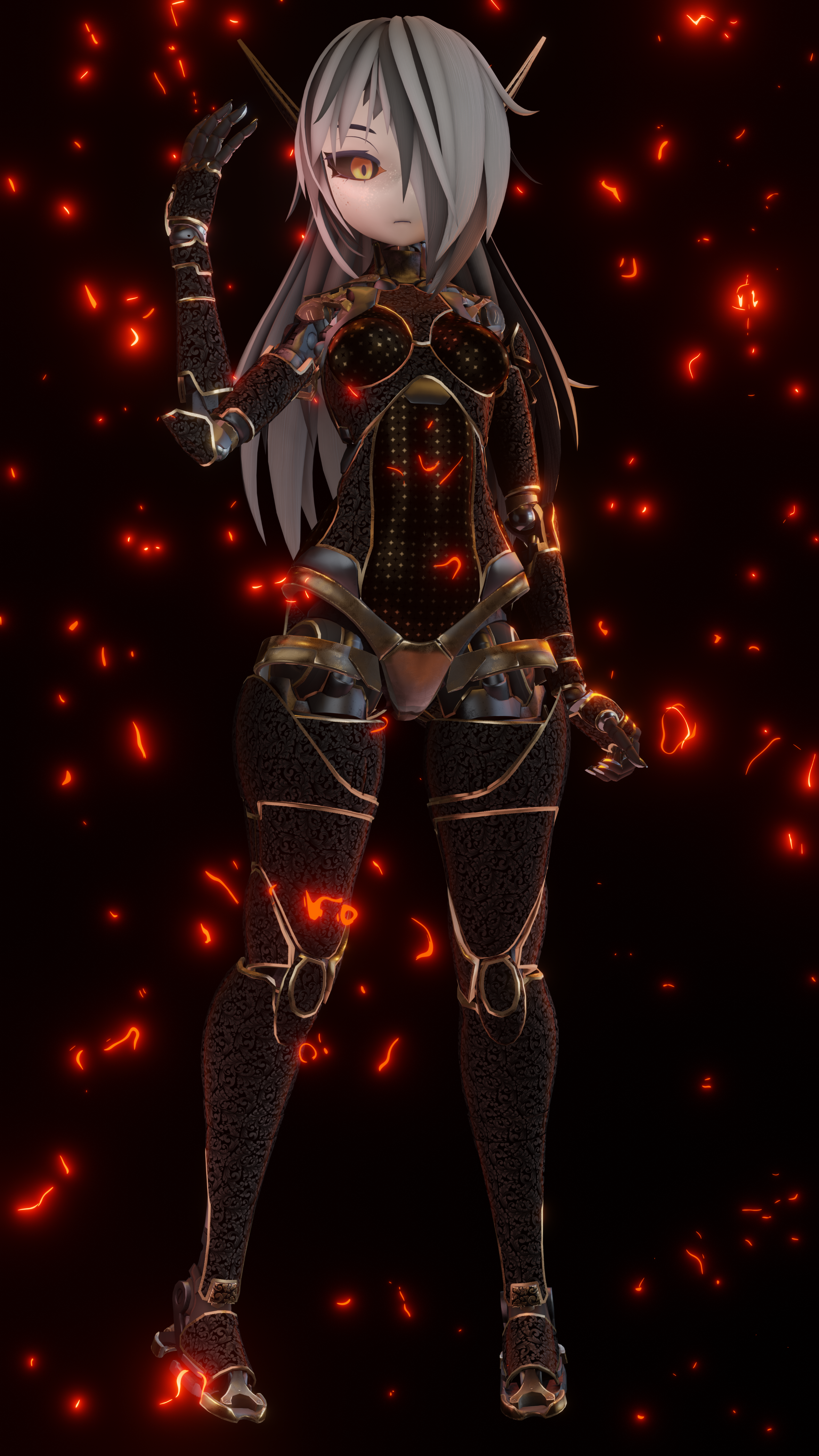 Runa Body Texture ルナ【LUNA】| Runa Body Material | Runa R0-YA7 Class - Lunar | Void's Abyss ...