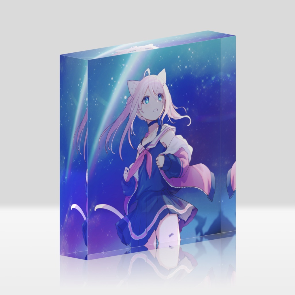#真綿スピカ 星空アクリルブロック