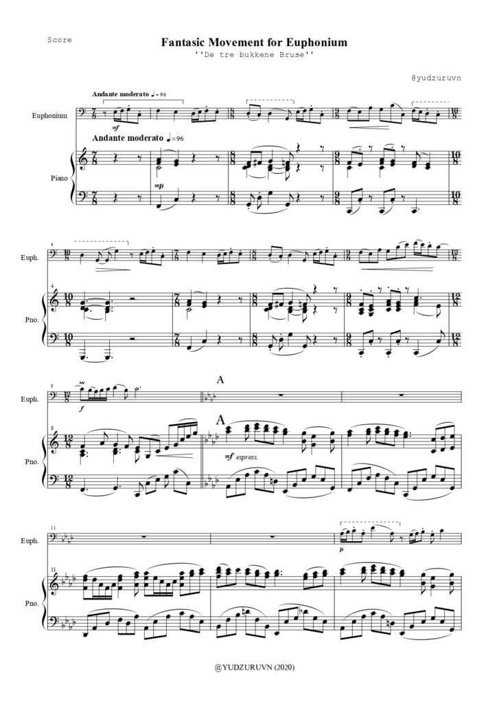 ユーフォニアムのための幻想的小品