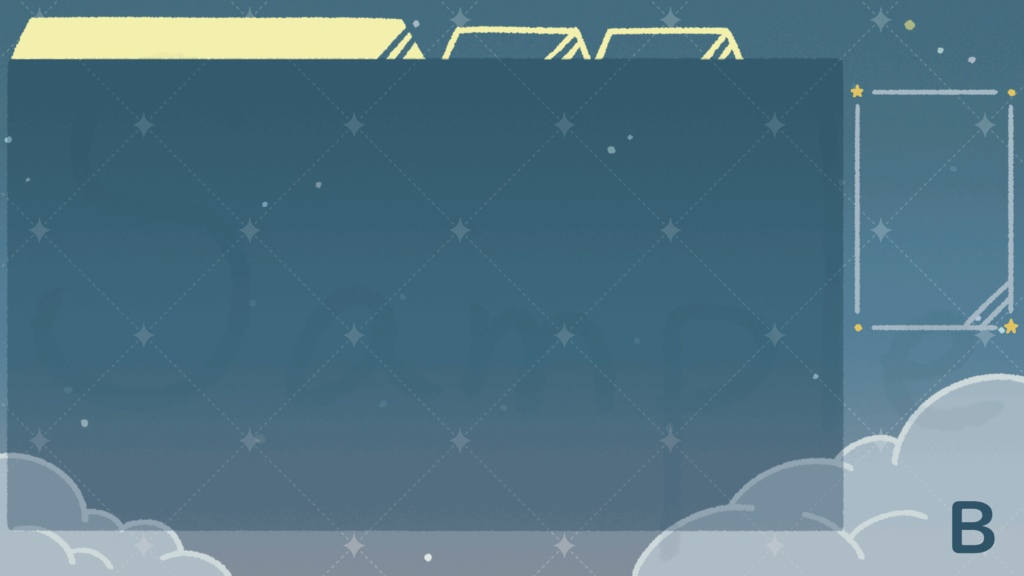 うごく配信背景【星空】ゲーム/待機画面/雑談