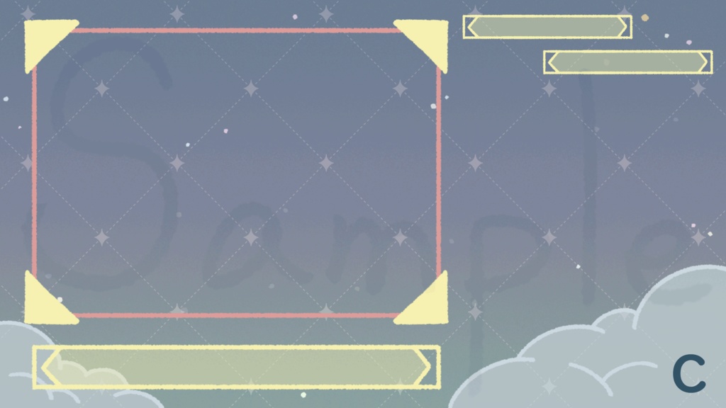 うごく配信背景【星空】ゲーム/待機画面/雑談