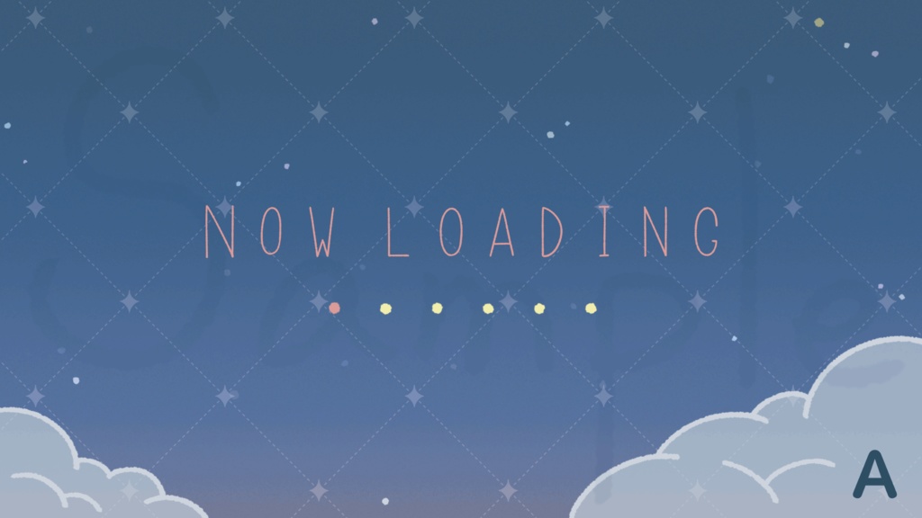 うごく配信背景【星空】ゲーム/待機画面/雑談