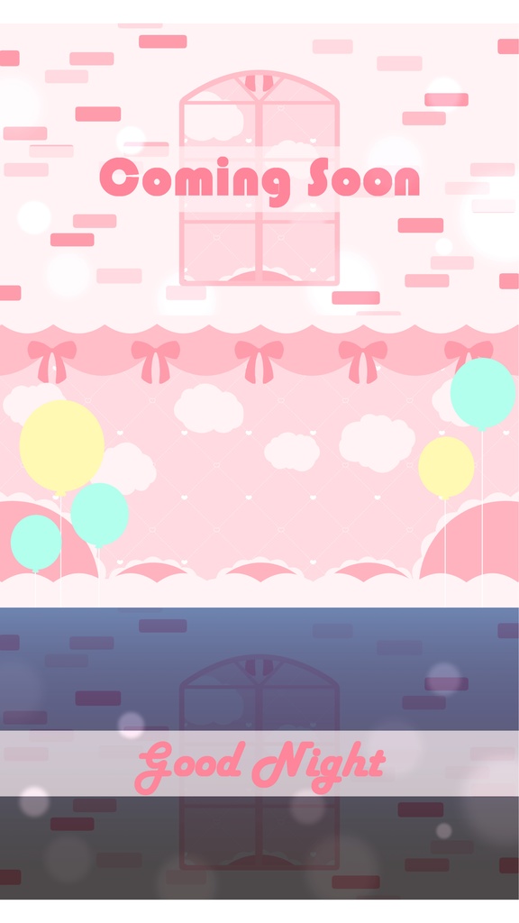 【うごく配信背景】 もこもこ雲のお部屋