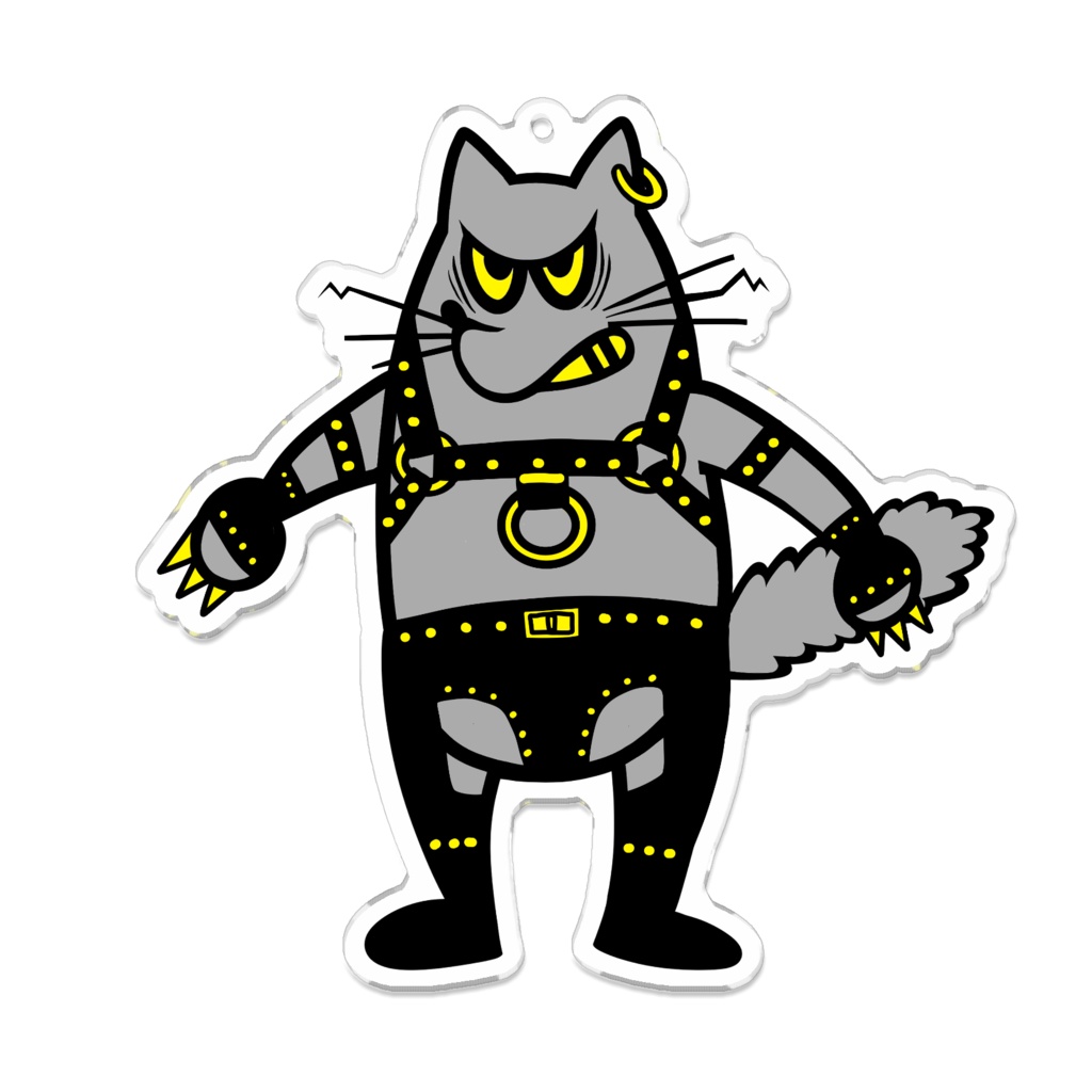 チャップスをはいた猫キーホルダー