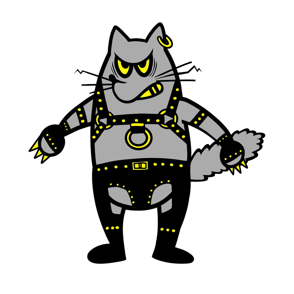 チャップスをはいた猫Tシャツ