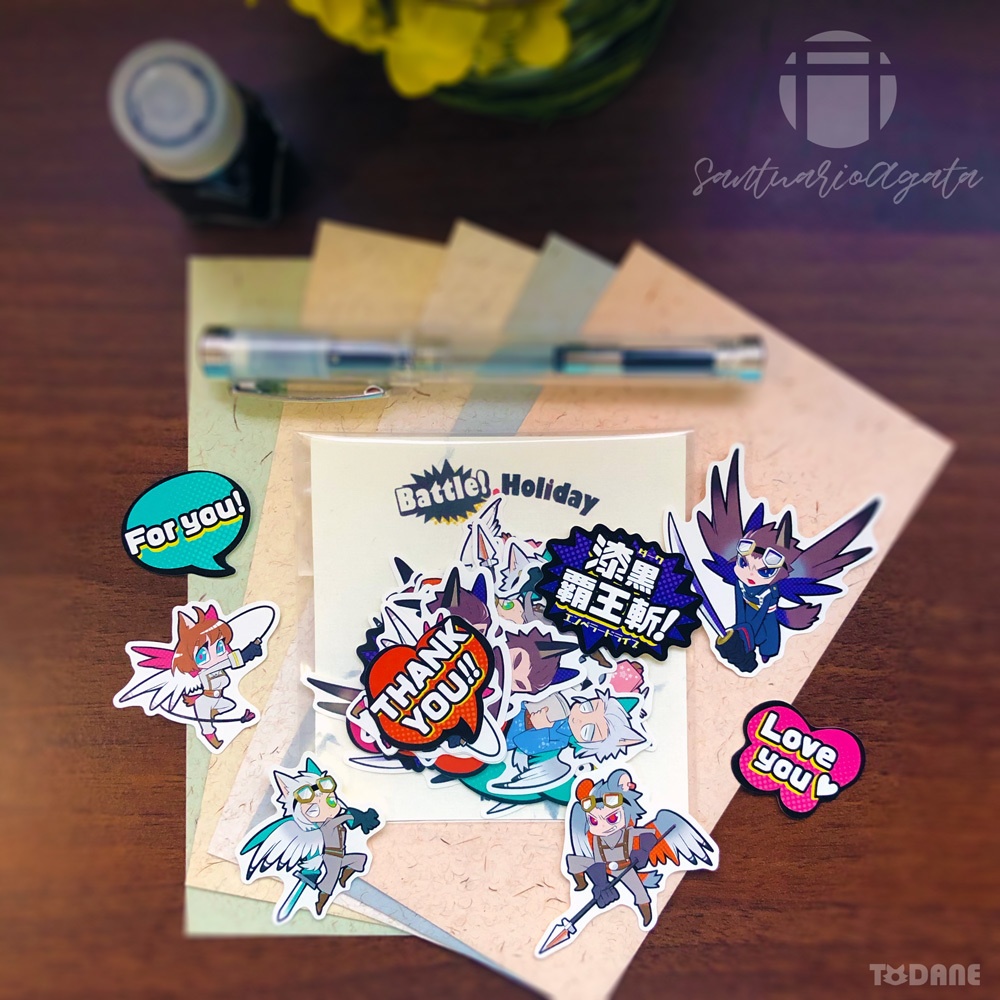 サントリオ・アゲート|フレークシールセットBattle&Holiday【#浮遊島企画】