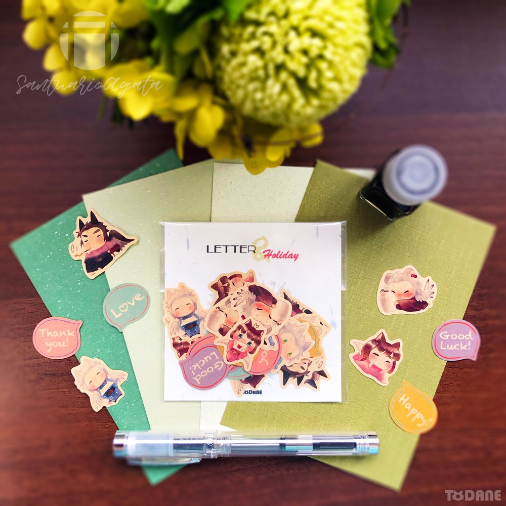 サントリオ・アゲート|フレークシールセットLetter&Holiday【#浮遊島企画】