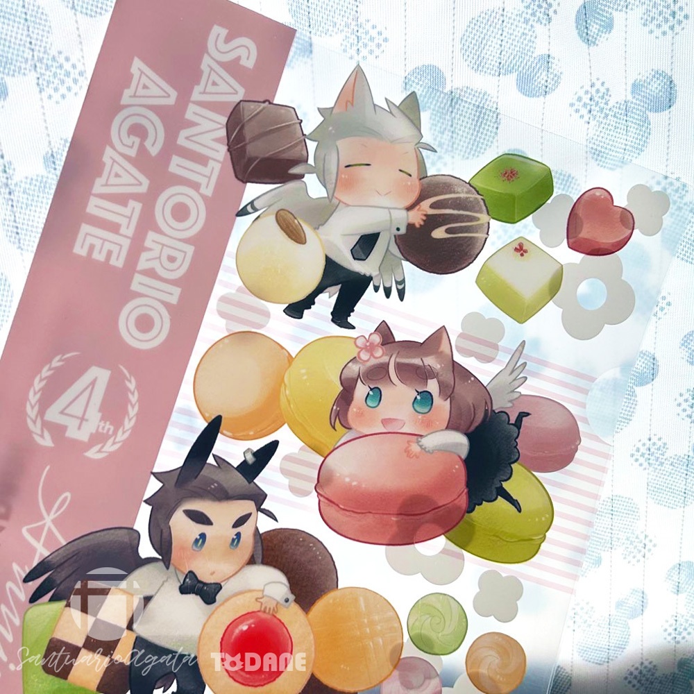 【サントリオ・アゲート】4th Anniversary A4クリアファイル #浮遊島企画