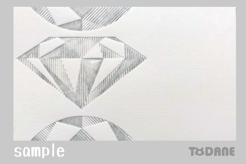 名刺サイズメモ:ダイヤモンドカット(パチカ印刷)/25枚入