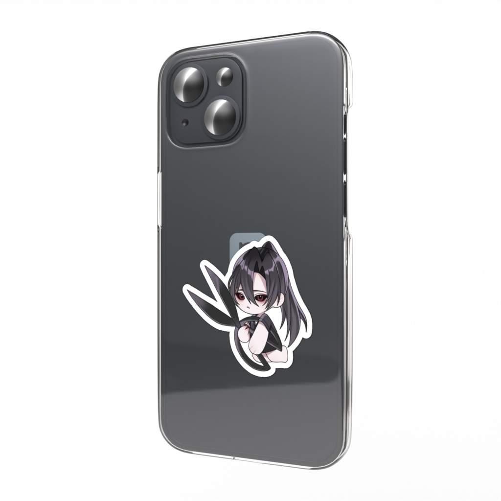 髪切りスマホステッカー