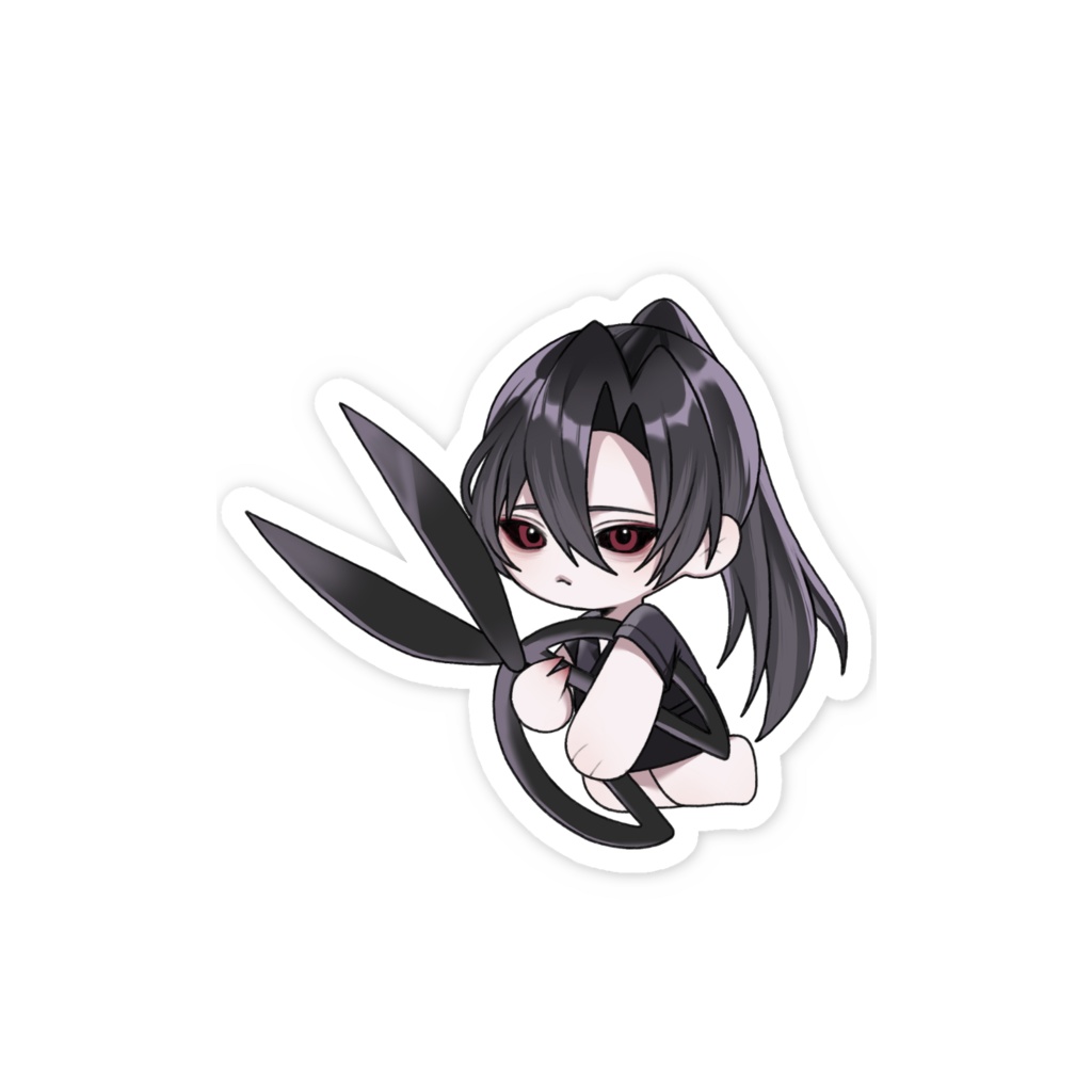 髪切りスマホステッカー